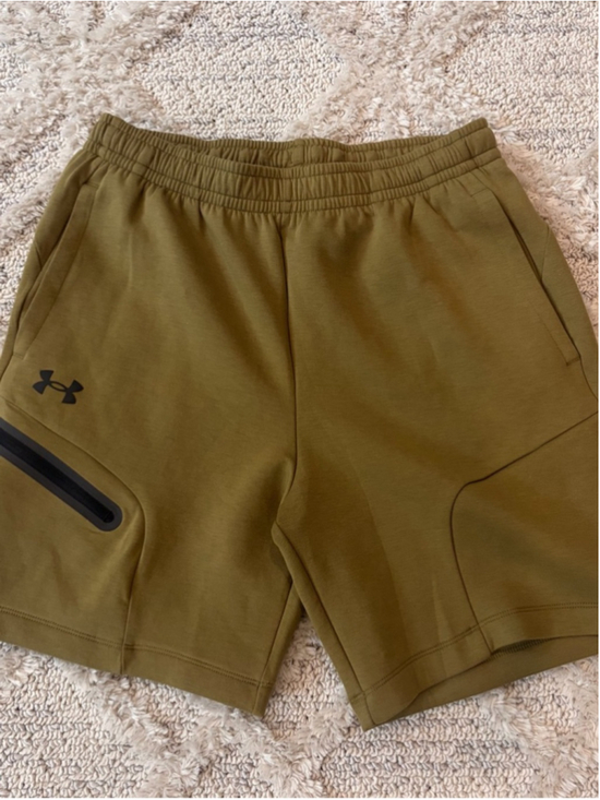 Under Armour Other - Under Armour Men's Olive Green Athletic Shorts with Zip Pocket